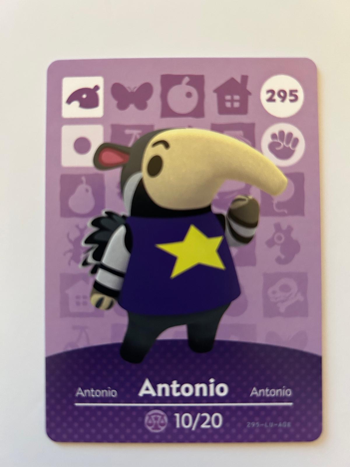 Antonio 295 [Animal Crossing Series 3] Item only Amiibo Cards