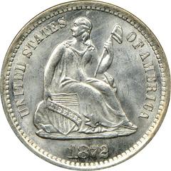 1872 S [BELOW BOW] Coins Seated Liberty Half Dime Prices