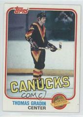 Thomas Gradin Hockey Cards 1981 Topps Prices