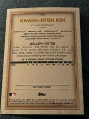 Artist Card | kwang-hyun kim Baseball Cards 2020 Topps Gallery Artist Promos