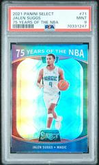 Jalen Suggs #71 Basketball Cards 2021 Panini Select 75 Years of the NBA Prices