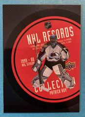 Patrick Roy #RB-11 Hockey Cards 2021 Upper Deck Record Collections Prices