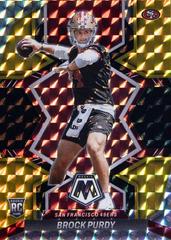Brock Purdy [Choice Black Gold] #367 Football Cards 2022 Panini Mosaic Prices