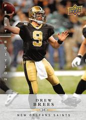 Drew Brees Football Cards 2008 Upper Deck First Edition Prices