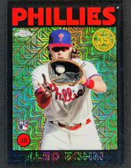 Alec Bohm [Black Mojo Refractor] Baseball Cards 2021 Topps Chrome 1986 Prices