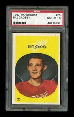 Bill Gadsby #25 Hockey Cards 1962 Parkhurst Prices