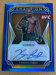 Kamaru Usman [Blue] Ufc Cards 2022 Panini Prizm UFC Champion Signatures Prices