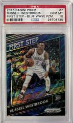 Russell Westbrook [Blue Wave Prizm] Basketball Cards 2016 Panini Prizm First Step Prices
