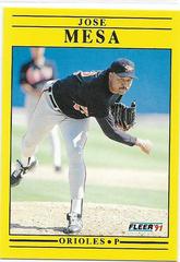 Jose Mesa Baseball Cards 1991 Fleer Update Prices