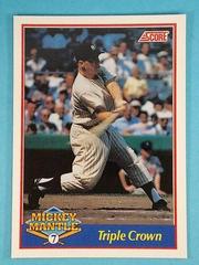 Triple Crown [Promo] #2 Baseball Cards 1991 Score Mickey Mantle Prices