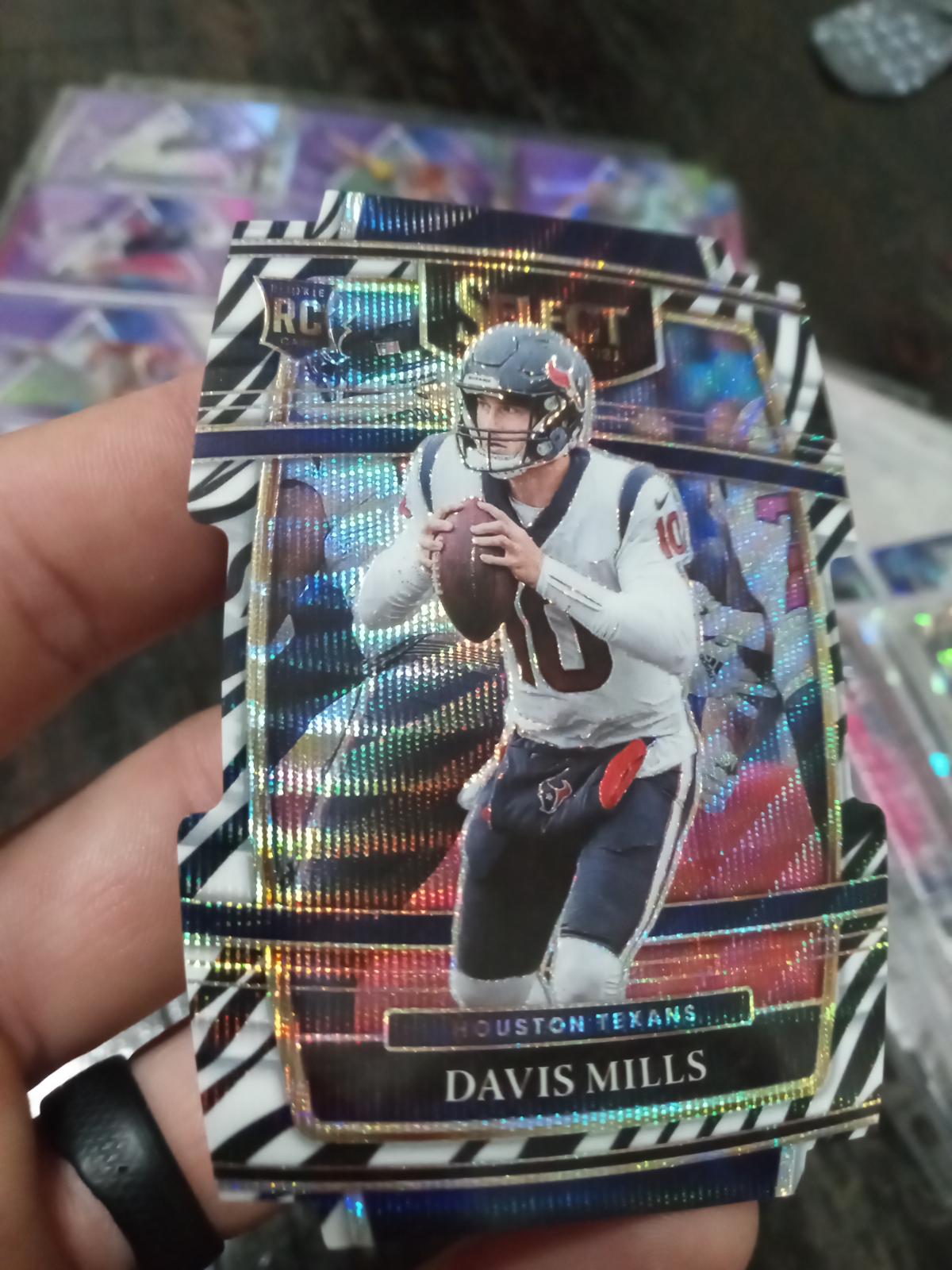Davis Mills [Zebra Die Cut] Ungraded 2021 Panini Select