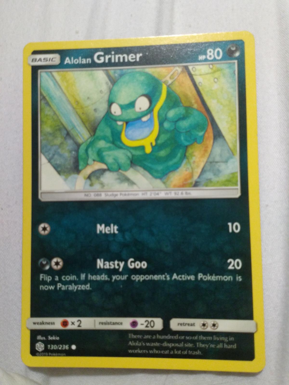Alolan Grimer [Reverse Holo] Ungraded Pokemon Cosmic Eclipse