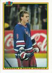 Bernie Nicholls #221 Hockey Cards 1990 Bowman Prices