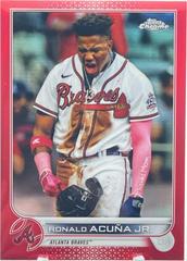 Ronald Acuna Jr. [Red Wave] Baseball Cards 2022 Topps Chrome Prices