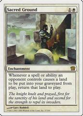 Sacred Ground [Foil] Magic 9th Edition Prices