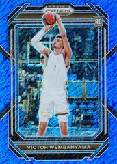 Victor Wembanyama [Blue Shimmer] Basketball Cards 2023 Panini Prizm Draft Picks Prices