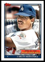Carlos Hernandez #67 Baseball Cards 1991 Topps '90 M.L. Debut Prices