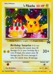 Birthday Pikachu #24 Pokemon Promo Prices