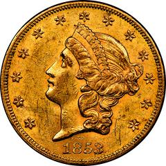1853 O [PROOF] Coins Liberty Head Gold Double Eagle Prices