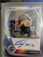 Joshua Langford [Prizms Silver] #DP-JLA Basketball Cards 2020 Panini Prizm Draft Picks Autographs Prices