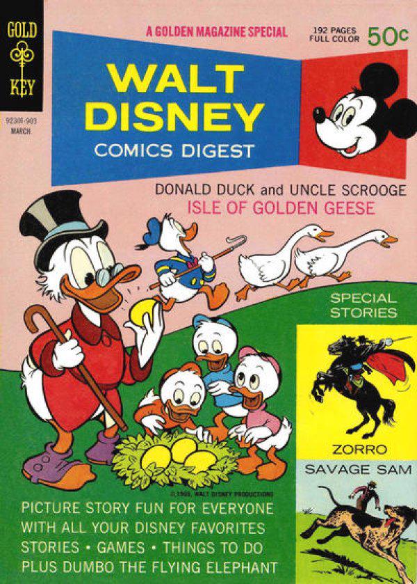 Walt Disney Comics Digest #9 (1969) Comic Books Walt Disney Comics Digest