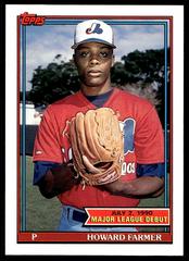Howard Farmer #47 Baseball Cards 1991 Topps '90 M.L. Debut Prices
