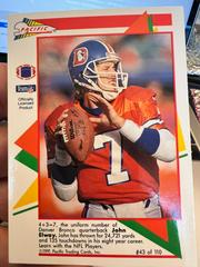 John Elway Football Cards 1991 Pacific Flash Cards Prices