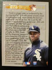 Card Back | Frank Thomas Baseball Cards 1994 Ultra All Stars