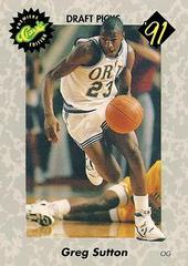 Greg Sutton [Draft Picks Premiere Edition] #39 Basketball Cards 1991 Classic Draft Prices
