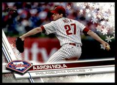 Aaron Nola #128 Baseball Cards 2017 Topps Holiday Prices