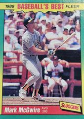 Mark McGwire #27 Baseball Cards 1988 Fleer Baseball's Best Prices