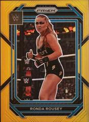 Ronda Rousey [Under Card Gold] #194 Wrestling Cards 2023 Panini Prizm WWE Prices