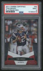Tom Brady [Platinum Red] #90 Football Cards 2011 Panini Certified Prices