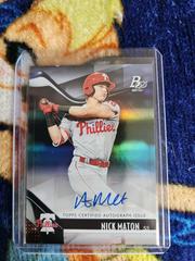 Nick Maton [Blue Autograph] Baseball Cards 2021 Bowman Platinum Top Prospects Prices