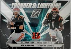 Joe Burrow , Ja'Marr Chase Football Cards 2022 Panini Zenith Thunder and Lightning Prices