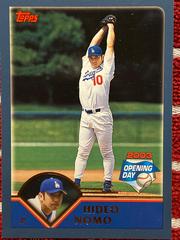 Hideo Nomo #92 Baseball Cards 2003 Topps Opening Day Prices