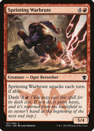 Sprinting Warbrute [Foil] Magic Dragons of Tarkir