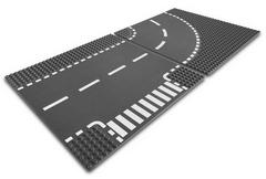 LEGO Set | T-Junction & Curved Road Plates LEGO City