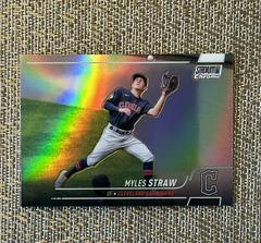 Myles Straw [Refractor] #342 Baseball Cards 2022 Stadium Club Chrome Prices