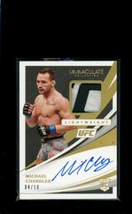 Michael Chandler [Memorabilia Autograph Gold] #108 Ufc Cards 2021 Panini Immaculate UFC Prices