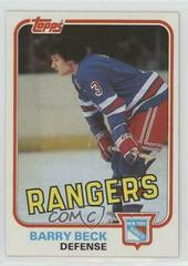 Barry Beck Hockey Cards 1981 Topps Prices