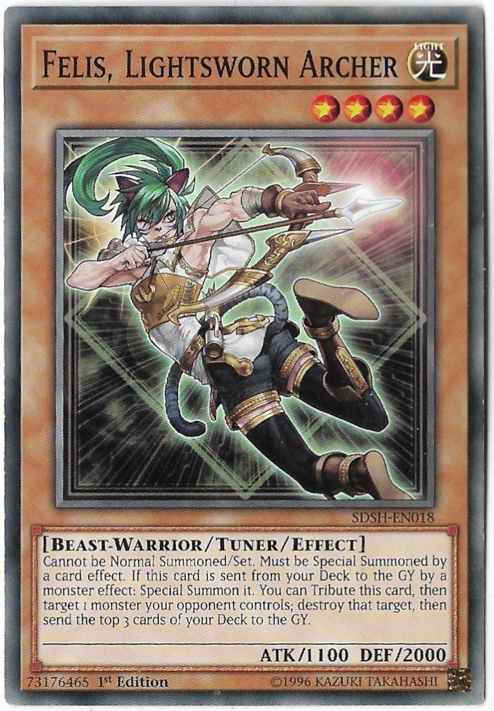 Felis, Lightsworn Archer [1st Edition] SDSH-EN018 YuGiOh Structure Deck: Shaddoll Showdown