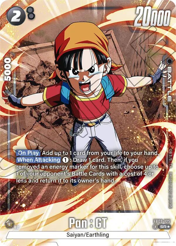 Pan : GT [Alternate Art Holo] FB03-125 Dragon Ball Fusion World Raging Roar