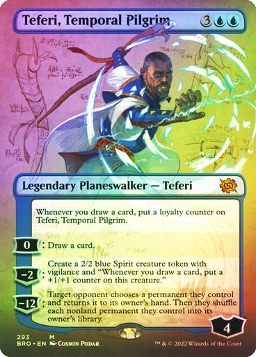 Teferi, Temporal Pilgrim [Borderless Foil] #293 Magic Brother's War