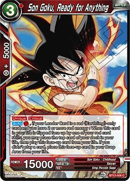 Son Goku, Ready for Anything BT12-006 Dragon Ball Super Vicious Rejuvenation