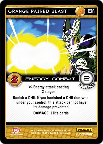 Orange Paired Blast C36 Dragon Ball Z Awakening