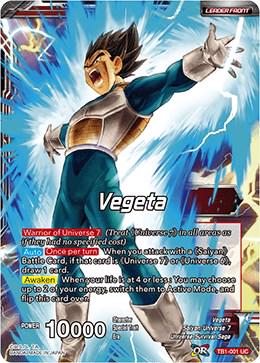 Vegeta // Saiyan Bond Vegeta TB1-001 Dragon Ball Super The Tournament of Power