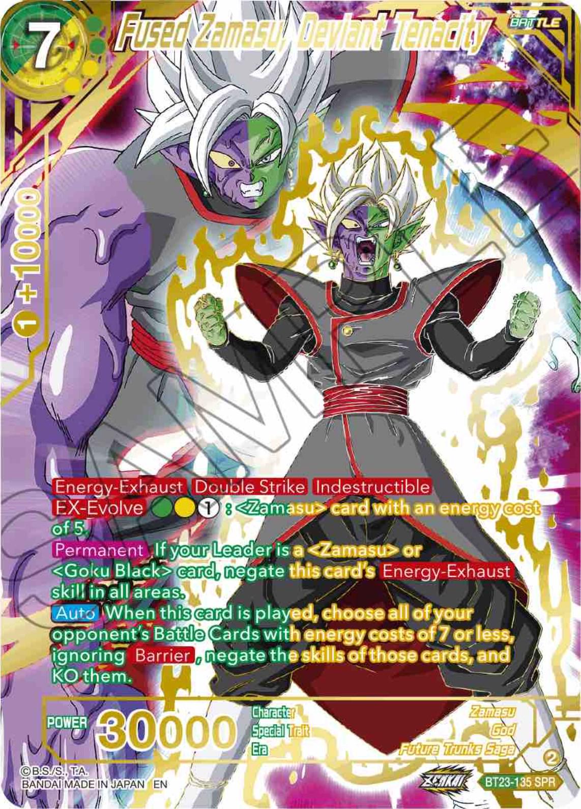 Fused Zamasu, Deviant Tenacity [SPR] BT23-135 Dragon Ball Super Perfect Combination