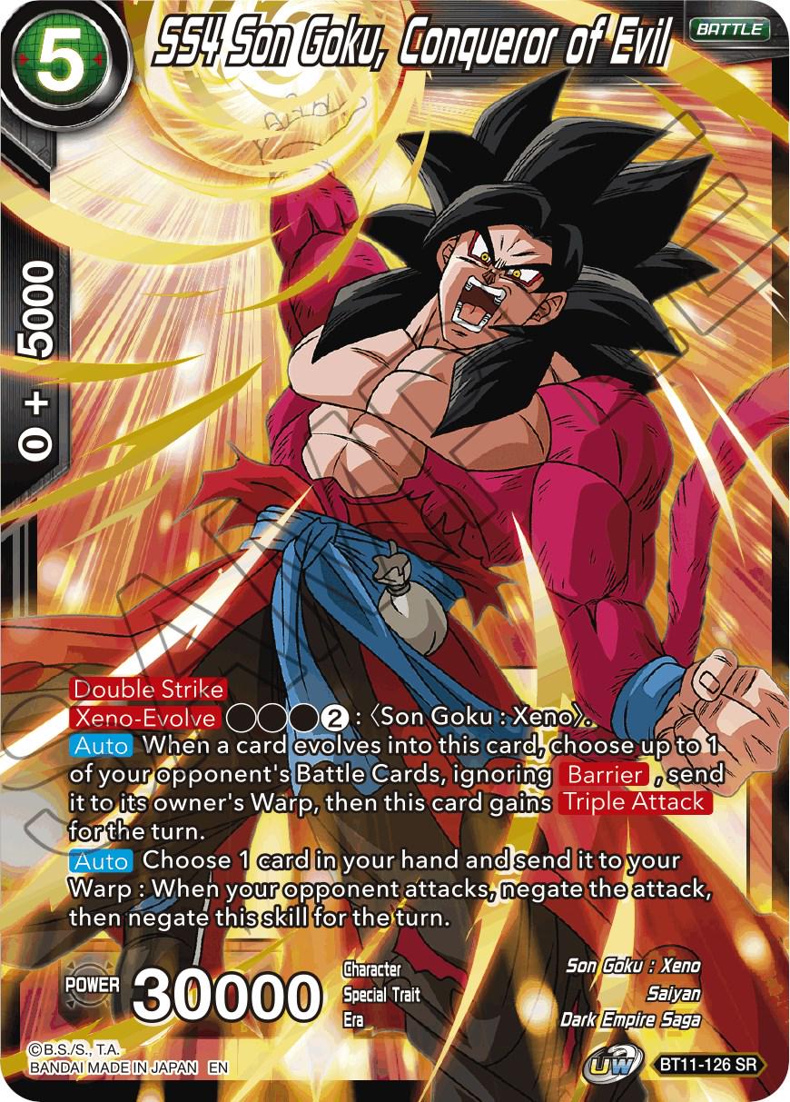 SS4 Son Goku, Conqueror of Evil BT11-126 Dragon Ball Super Vermilion Bloodline