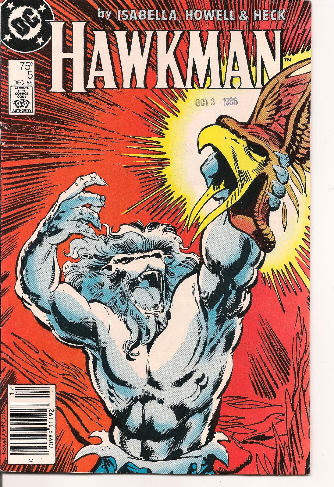 Hawkman [Newsstand] #5 (1986) Comic Books Hawkman